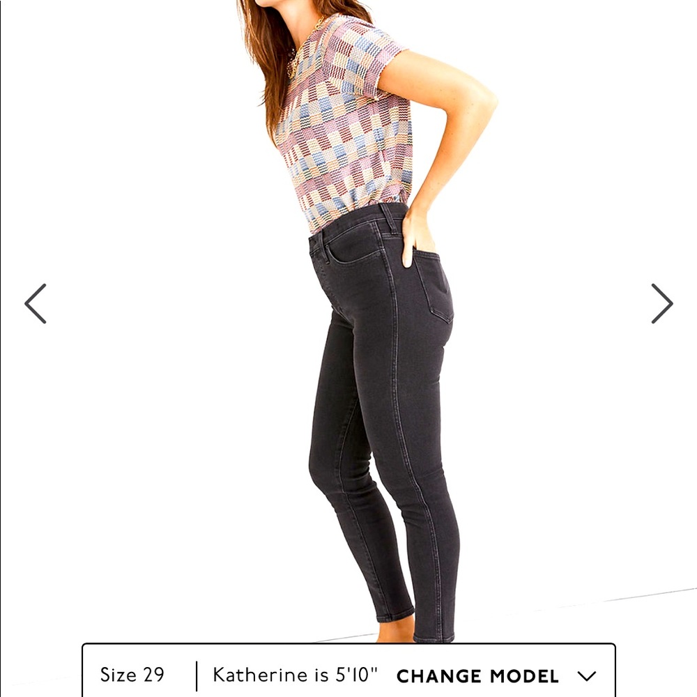 Madewell 10 inch high rise skinny in Starkey wash